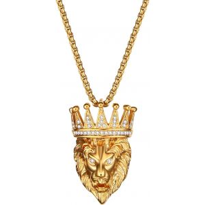 Trahoo-Pendentif Pour Homme Avec Collier D'alerte Médicale Chat Alien Lion Tête De Bouddha Gothique Pour Homme Et Femme - Neuf