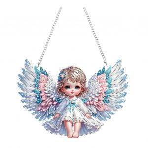 Bricolage Strass Peinture D'art Kit D'accrochage Ange Joyau De La Peinture Kit Fait &Agrave; La Main En Strass De La Peinture D'artisanat De D&eacute;coration Pour Les Anniversaires Les Vacances - Neuf