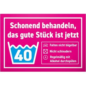 CHECARZHN--NO1-Das Gute Stück Ist Vierzig ¿ 30 X 20 Cm Plaque ¿ Décoration De Fête ¿ Carte D'Anniversaire ¿ Cadeau D'Anniversaire 40 Ans 40 Ans Hommes & Femmes 40 Ans - Neuf
