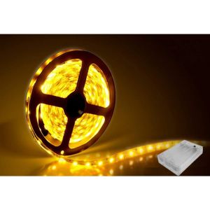 2M Led Ruban, Bande Led Blanc Chaud Smd5050 60 Leds Étanche Lumière Flexible Strip Light Décoratif Pour Miroir Salon Armoire Cuisine Meuble Escalier Chambre Noël - Neuf