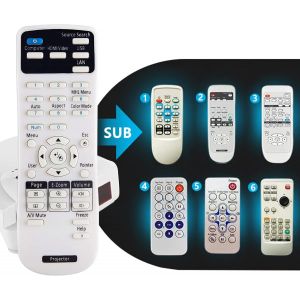 SUBZONAL-T&eacute;l&eacute;commande universelle pour projecteur EPSON EH-TW650 TW610 TW570 TW5650 TW5600 TW5400 TW5350 TW5210 TW5100 EB-X11 X41 98 S41 X39 X29 7 S31 1930 X18 X31 485W 585WI W32 S11 - Neuf