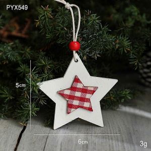 De nouvelles d&eacute;corations de No&euml;l chouette ange de flocon de neige en bois pendentif Nordique creative bell pendentif arbre pendentif &eacute;toile double pendentif - Neuf