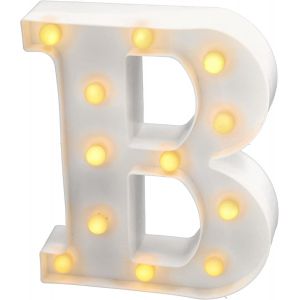 - Lettres Led Avec Lumières, Lettre B Avec Lumière Chaude Pour Décoration Et Ambiance, Éclairage De Nuit De Chevet, Anniversaires, Mariages, Vitrines. Fonctionnant Sur Batterie - Neuf