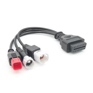 Cable de diagnostic OBD2 pour moto Yamaha Kline Euro5, adaptateur de diagnostic 3 en 1, 16 broches vers 3, 4 ou 6 broches - Neuf