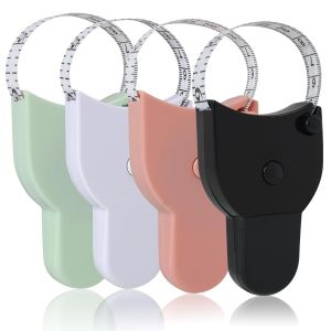 Mevronisshop-4 Pcs Ruban &Agrave; Mesurer Corporel Souple 150 Cm, 150 Cm/60 Pouces, M&egrave;tres Souples Pour Tour De Taille, Poitrine, Bras, Hanches, Ruban De Couture Flexible Blanc, Noir, Rose Et Vert, Outil De - Neuf