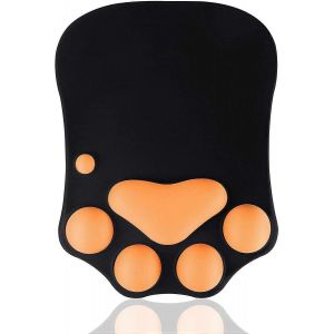 Tapis de souris avec repose-poignet Tapis de souris ergonomique pour ordinateurs de bureau Accessoires D&eacute;cor Chat - Neuf