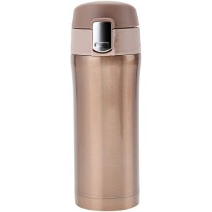 Letnerny-350 Ml Bouteille Isotherme Tasse C Tasse De Voyage En Acier Inoxydable Bouteille D'eau Isolée Tasse De Voyage Flacon Sans Bpa Pour Boissons C S Ou Froides(Or) - Neuf