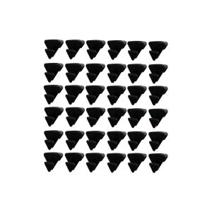 Lot de 36 crochets de suspension pour rangement vertical des v&ecirc;tements, design gain de place, plastique noir - Neuf