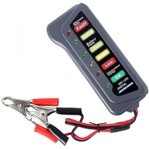 Testeur de Batterie 12V - Universel - Digital - Outil de Diagnostic - Voiture et Moto - Neuf