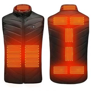 Veste Chauffante Homme Femme, Gilet Chauffant Électrique Usb, Veste D'hiver Imperméable Et Lavable Pour Homme, Veste Chauffante 3 Réglages De Chaleur Pour Moto D'hiver - Neuf