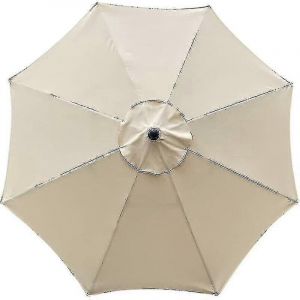 Housse De Rechange Venalisa Pour Parasol, 8 Baleines, 3 M, Imperm&eacute;able, Anti-Uv, Couleur Beige - Neuf