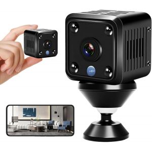 KALANKA-Mini Cam&eacute;ra, Mini Cam&eacute;ra de Surveillance, Cam&eacute;ra de Surveillance Int&eacute;rieure, Cam&eacute;ra Surveillance Int&eacute;rieure 1080p, Cam&eacute;ras de Surveillance HD Avec D&eacute;tecteur de Mouvement Vision Nocturne Pour - Neuf