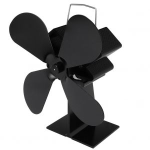 HJLIAN Ventilateur de cheminee ecologique a 4 pales pour poele a chaleur pour la maison - Neuf