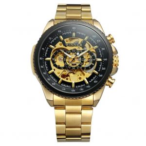 Montre-Bracelet Mecanique Ajouree Etanche En Acier Inoxydable Pour Homme (Noire) - Neuf