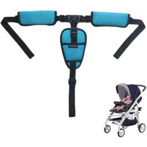 Harnais Chaise Haute,Harnais Pour Chaise Haute,Harnais 3 Points Pour Poussette,Harnais De Sécurité Pour Poussette,Sangle Sécurité Pour Poussette,Harnais Sécurité Poussette(A) - Neuf