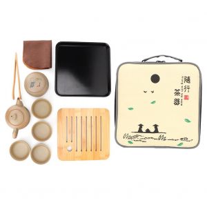 Service A The Traditionnel Chinois En Gres Avec Theiere Et Tasse De Voyage - Neuf