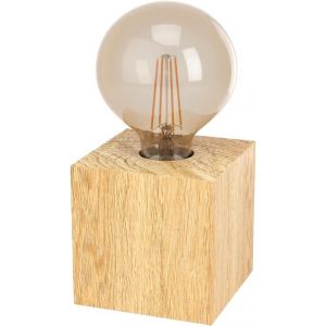 KAL-Lampe De Chevet Prestwick 1, Lampe De Table Industrielle, Lampe De Salon En Métal Brun Rouille, Luminaire Design Avec Interrupteur, Douille E27 - Neuf