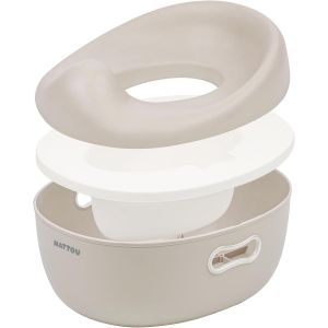 Chenquansarl-Pot 3en1 Pour Bébé, Pot + Tabouret + Siège De Toilette Pour Enfants, Apprentis Facile De La Propreté, Env. 34 Cm, De 18 Mois À 4 Ans Env., Care, Abs/Eva, Beige - Neuf