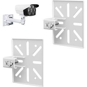 Support Commun Pour S&eacute;curit&eacute; Cam&eacute;ra,Surveillance Exterieur Barre Montage Cam&eacute;ras De Connecteur Universel Adapt&eacute; Socle Fixation Installation Poteau Fixations R&eacute;glables,2 Pi&egrave;ces - Neuf