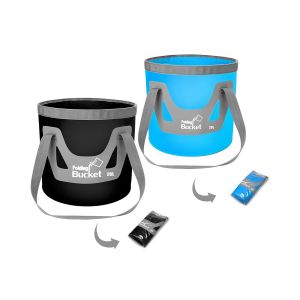 Lot De 2 Seaux Pliables De 20 L Pour Le Stockage De L'eau Et Une Utilisation En Ext&eacute;rieur - Neuf