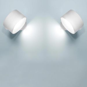 Applique Murale Interieur,2 Pack,Lampe Murale Touch Led Avec Port De Charge Usb Contr&ocirc;le Tactile,3 Niveaux De Luminosit&eacute; Rotatifs 360&deg; Lampe De Chevet Pour Chambre &Agrave; Coucher(Blanc) - Neuf