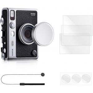 Capuchon d'objectif pour Instax Mini Evo,Fuji Mini Accessoires pour Fujifilm Instax Mini Evo Cache d'objectif,Capuchon d'objectif Mini Evo.[I19] - Neuf