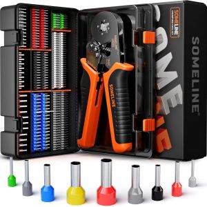 GKWL-Pince À Sertir Avec 9 Tailles De Cosses Electriques À Sertir,0,25-10Mm² Pince À Sertir Cosse Electrique,Pinces À Sertir À Cliquet,Pince À Sertir Les Cosses De Fils,Pince Electricien - Neuf