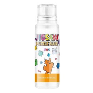Colle de puzzle, colle de puzzle 120 ml avec t&ecirc;te d&iquest;&eacute;ponge, scellant de puzzle &agrave; s&eacute;chage rapide et non - Neuf