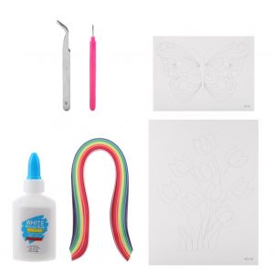 Kits de quilling en papier, 2 modeles differents, outils de bricolage, de dessin, d'artisanat - Neuf