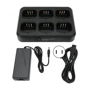 Chargeur pour talkie-walkie six voies, dissipation thermique rapide, sortie 500 mA, AC 100-240 V, base de chargeur multiple pour MD-380, prise US - Neuf