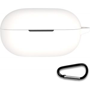 KAL-Coque Silicone Pour Beats Solo Buds Coque De Protection Avec Mousqueton, Coque Fine Et Douce, Fine, Résistante Aux Chocs U2013 Blanc - Neuf