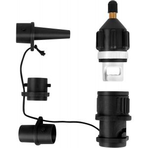 Letnerny-Adaptateur Gonfleur Paddle Adaptateur De Kayak ¿ Adaptateur De Pompe Sup Sup Adaptateur De Valve Standard Avec 4 Buses Pour Bateau À Rames Gonflable,Planche De Stand Up Paddle, Kayak - Neuf