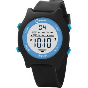 Bnhgc-Montre Enfant 30m Imperméable À L'eau Montre Enfant Fille Avec Alarme, Chronomètre, Chronomètre, Calendrier, Rétro-Éclairage Pour Les 3-15 Ans - Neuf