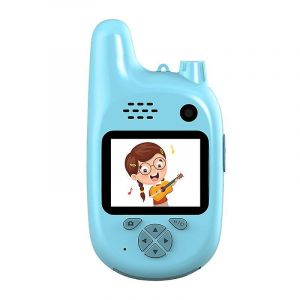 2025Appareil photo pour enfants avec talkie-walkie, jouet talkie-walkie pour enfants 2 en 1, avec appareil photo &agrave; double objectif 8MP - Neuf