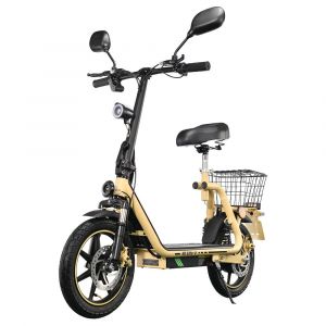 Twofish M5 Elite-E Trottinette &Eacute;lectrique Certifi&eacute;e Cee Avec Si&egrave;ge Et Panier Arri&egrave;re, Moteur 500 W, Batterie 48 V 13 Ah, Pneus 14 Pouces, Vitesse Maximale 40 Km/H - Beige - Neuf