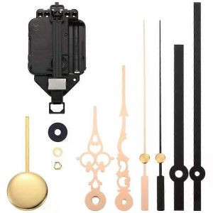 Promotion! Mouvement d'horloge pendule à quartz Kit de mouvement DIY avec 2 paires d'aiguilles Mécanisme de pendule Mouvement de pendule remplacer - Neuf