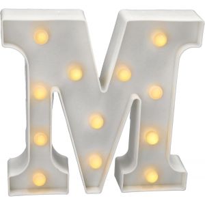 - Lettres Led Avec Lumi&egrave;res, Lettre M Avec Lumi&egrave;re Chaude Pour D&eacute;coration Et Ambiance, &Eacute;clairage De Nuit De Chevet, Anniversaires, Mariages, Vitrines. Fonctionnant Sur Batterie - Neuf
