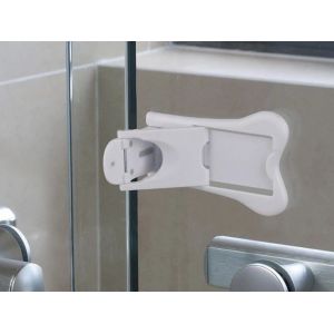 Verrou de porte coulissante pour la s&eacute;curit&eacute; des enfants - Installation facile, sans cl&eacute; - Neuf