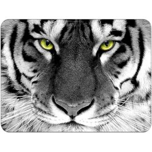 KAL-Tapis De Souris S 24 X 20 Cm, Petit Mouse Pad, Tigre, Tapis De Souris En Tissu, Antidérapant, Silencieux, Le Jeu Vidéo, Bureau, Home Office, Lavable, Enroulable, Découpé Au Laser - Neuf