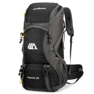 Sac a dos de randonnee 50 L resistant a l'eau, sac a dos de sport en plein air, sac de voyage pour camping, escalade, voyage - Neuf