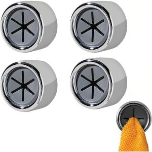 Eryi-Porte Torchon Cuisine, 4 Pièces Accroche Torchon Ronds, Pour Cuisine, Salle De Bain Et Maison, Accroche Serviette Cuisine, Porte Serviette Sans Percage - Neuf