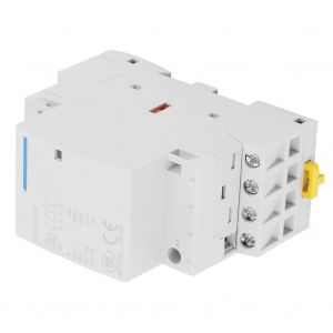 Contacteur domestique CA 4P 25 A, montage sur rail DIN, 4NO (24 V) - Neuf