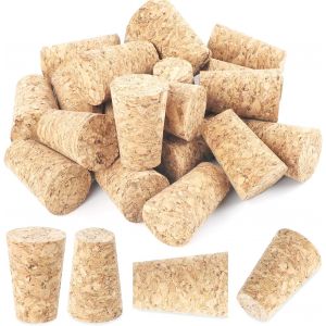 CHECARZHN--NO1-10 Pièces De Bouchon Liege Bouteille Vin, Bouchon Liege, Bouchons De Bouteille De Vin Etanches, Bouchons De Remplacement En Bois Pour Bouteilles De Vin, De Bière Et De Liqueur, 0.87×0. - Neuf