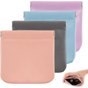 Trousse de maquillage de poche, trousse de maquillage portable pour femme, mini sac de rangement multifonction étanche (4 pièces) - Neuf