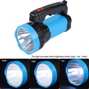 HJLIAN Projecteur LED portable ultra-lumineux d'exterieur XQ-186, lampe torche rechargeable - Neuf
