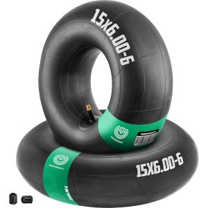 MEVRONISSHOP-MoovMoov Chambre &agrave; Air 15 pouces pour pneus 15x6.00-6 et 15x6.50-6 - Pour Tondeuse Autoport&eacute;e, Tracteur Tondeuse, Voiturette de Golf, Remorque de Jardin - Lot de 2 - Neuf