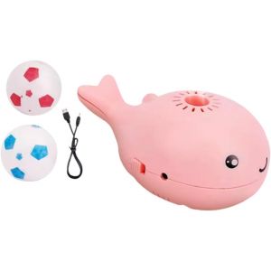 KAL-Jouet Flottant Pour Chat En Forme De Baleine, Par Usb, Léger Et Multifonctionnel, 10 X 6 X 5 Cm, Pour Enfants, Avec 2 Petites Balles, Rose - Neuf