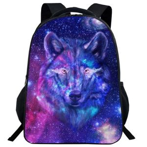 3D Loup Cartable Sac a Dos Enfant Animaux Sac Ecole pour Garcon Filles - Style 2 - Neuf