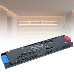 Transformateur LED 220V 12V 400W,Driver Alimentation 33,3A Ultra Fin,Transfo à Découpage Convertisseur De Tension AC à DC Pour Éclairage Intérieur,Spot - Neuf