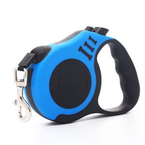 (Bleu, 3 Mètres De Long) Laisse Rétractable Pour Chien - Neuf